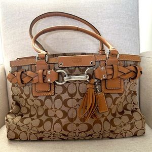 Signature Canvas Coach Purse (Never Worn)